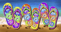 Tropical Flip Flops Fine Art Print