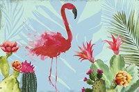 Flamingo in the Mix Fine Art Print