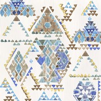 Blue Aztec Fine Art Print