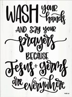 Jesus & Germs Fine Art Print