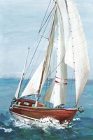 Single Sail II Framed Print