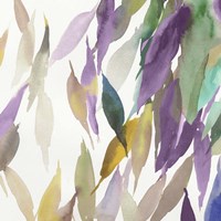 Fallen Colorful Leaves II Violet Version Fine Art Print