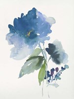 Blue Flower Garden III Fine Art Print