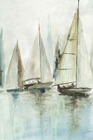 Blue Sailboats III Fine Art Print