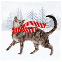 Christmas Cats & Dogs I Fine Art Print