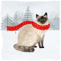 Christmas Cats & Dogs III Fine Art Print