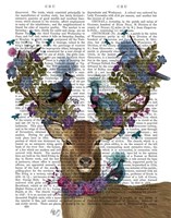 Deer Birdkeeper, Blue Pigeons Fine Art Print