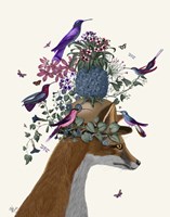 Fox Birdkeeper with Pineapple Fine Art Print