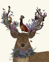 Deer Birdkeeper, Scottish Fine Art Print