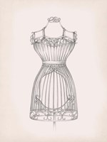 Antique Dress Form II Fine Art Print