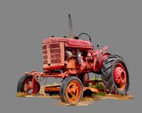 Vintage Tractor XIII Fine Art Print