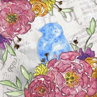 Bloom & Fly III Framed Print