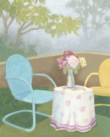 Garden Conversation I Framed Print