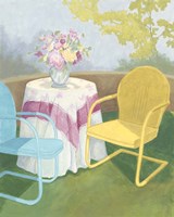 Garden Conversation II Framed Print