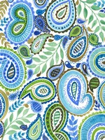 Blue & Green Paisley II Fine Art Print