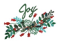 Cut Wreath Christmas I Fine Art Print