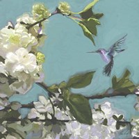 Hummingbird Florals I Fine Art Print