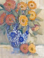 Oriental Bouquet I Framed Print