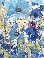 Garden Blues II Framed Print