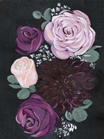 Dark & Dreamy Floral II Framed Print