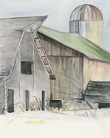 Winter Barn II Fine Art Print