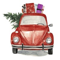 Christmas Cars I Fine Art Print