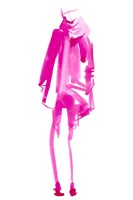 Fuchsia Street Fashion III Fine Art Print