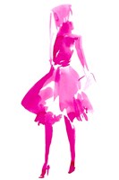 Fuchsia Street Fashion IV Framed Print