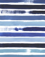 Cobalt Strokes I Fine Art Print