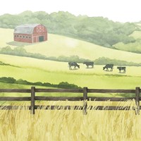 Sunlit Graze I Framed Print