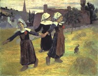 Breton Girls, 1888 Fine Art Print