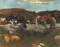 Swineherd, 1888 Fine Art Print