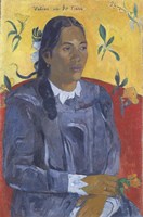Vahine No Te Tiare (Woman with a Flower), 1891 Fine Art Print