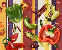 Sarape Peppers II Fine Art Print