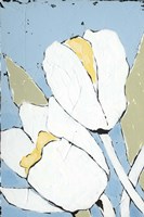 White Tulip Triptych I Fine Art Print