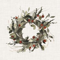 Farmhouse Wreath I Fine Art Print