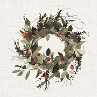 Farmhouse Wreath II Fine Art Print