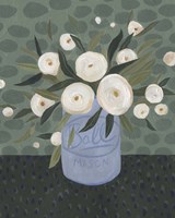 Mason Jar Bouquet III Fine Art Print