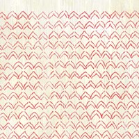 Weathered Patterns in Red VI Framed Print