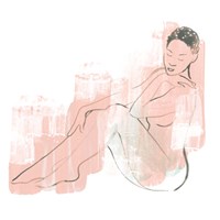 Colorblock Figure I Framed Print