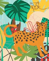 Graphic Jungle IV Framed Print