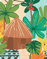 Graphic Jungle V Framed Print