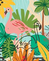 Graphic Jungle VI Framed Print