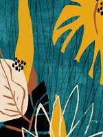 Graphic Blue Lagoon I Framed Print