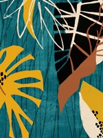 Graphic Blue Lagoon II Framed Print