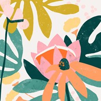 Cut Paper Garden III Framed Print