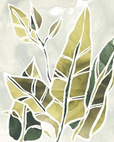 Batik Leaves III Framed Print