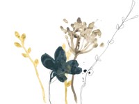 Navy Garden Inspiration IX Framed Print