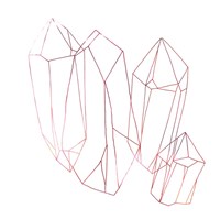 Contour Crystals II Framed Print