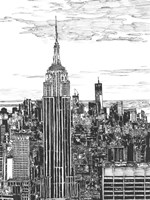 B&W Us Cityscape-NYC Fine Art Print